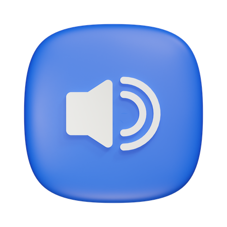 Sound On  3D Icon