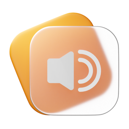 Sound On  3D Icon