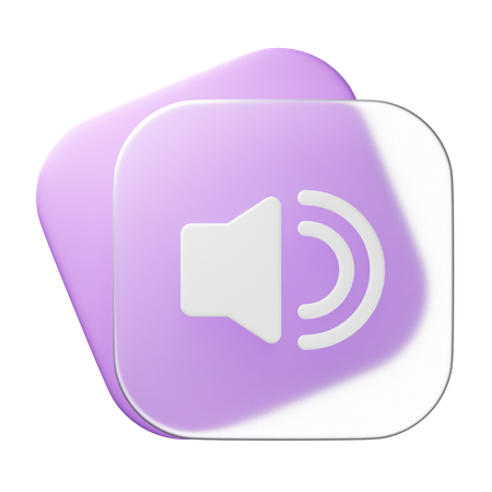 Sound On  3D Icon
