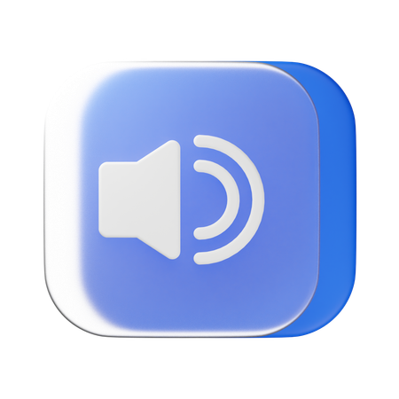 Sound On  3D Icon