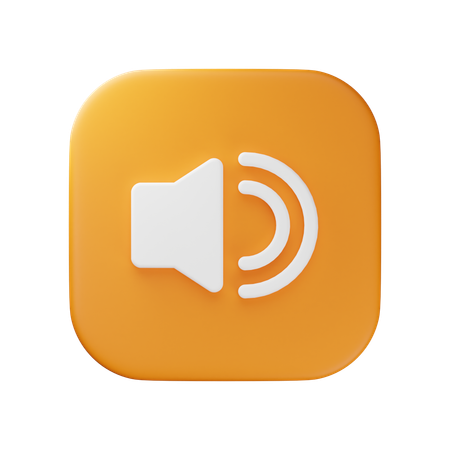 Sound On  3D Icon