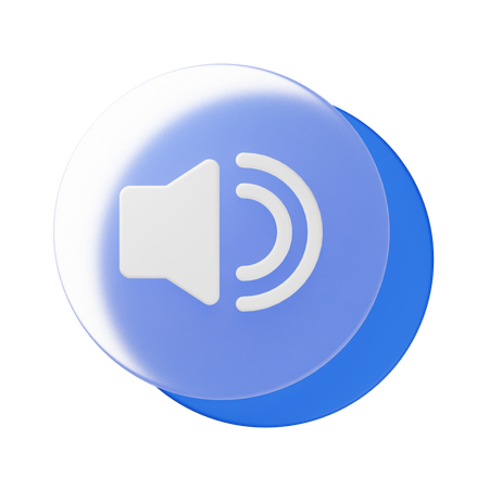 Sound On  3D Icon