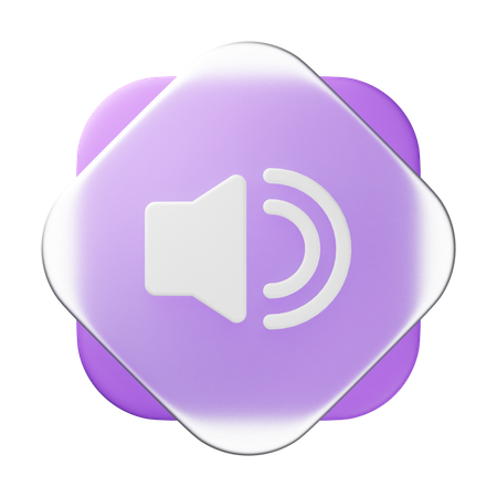 Sound On  3D Icon