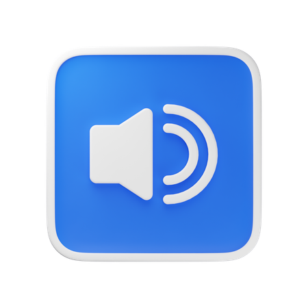 Sound On  3D Icon