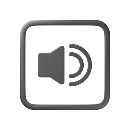 Sound On  3D Icon