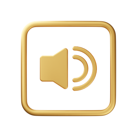 Sound On  3D Icon