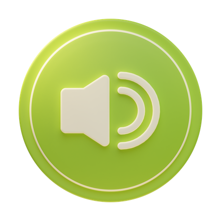 Sound On  3D Icon