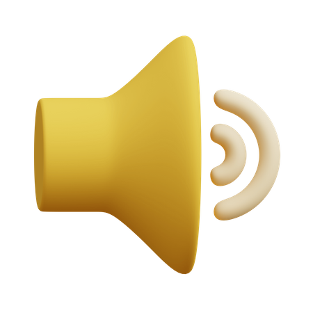 Sound On  3D Icon