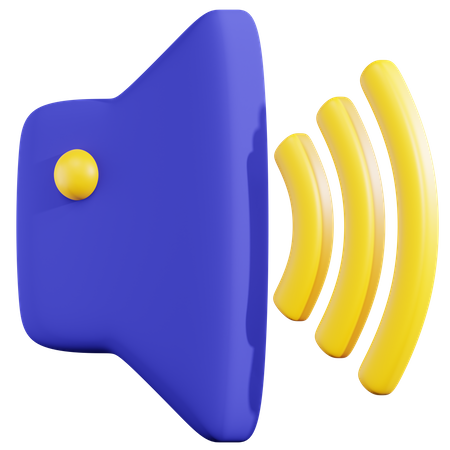Sound On  3D Icon