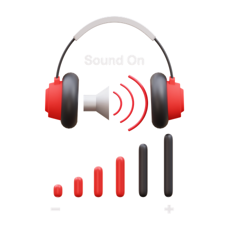 Sound On  3D Icon