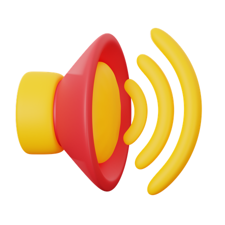 Sound On  3D Icon