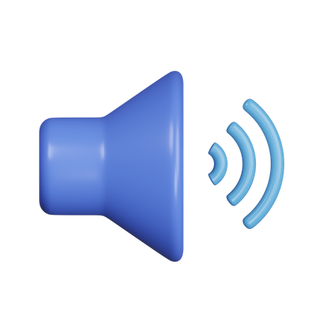 Sound On  3D Icon