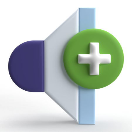Sound On  3D Icon
