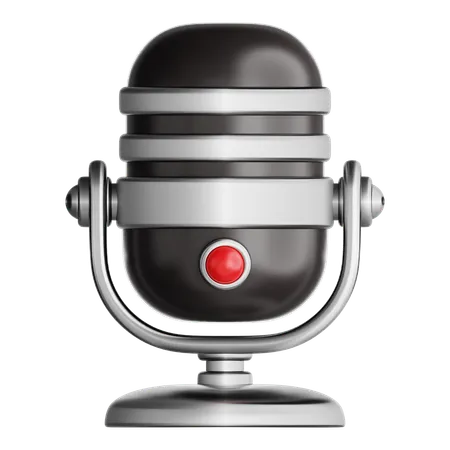 Sound Recorder  3D Icon