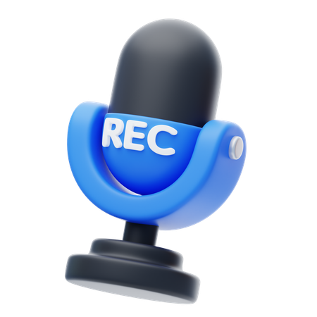 Sound Recorder  3D Icon