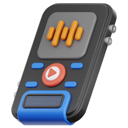 録音  3D Icon