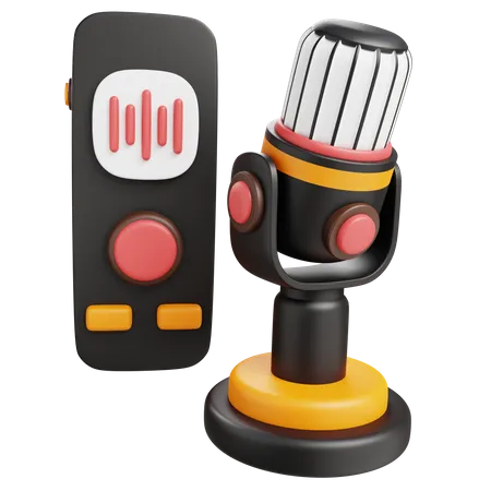 Sound Recording  3D Icon