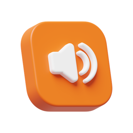 Sound Speaker  3D Icon