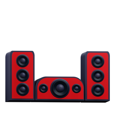 Sound System  3D Icon