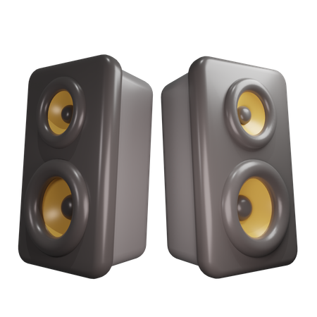 Sound System  3D Icon