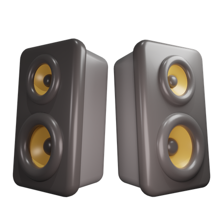Sound System  3D Icon