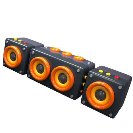 Sound System  3D Icon