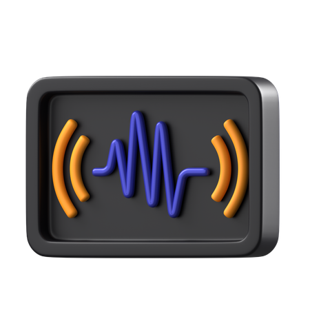 Sound Wave  3D Icon