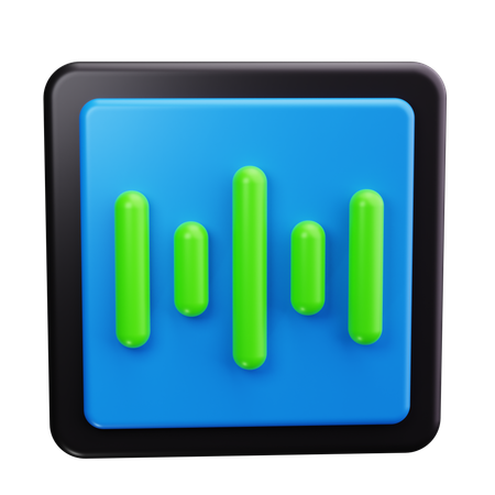 Sound Wave  3D Icon