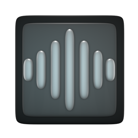 Sound Wave  3D Icon