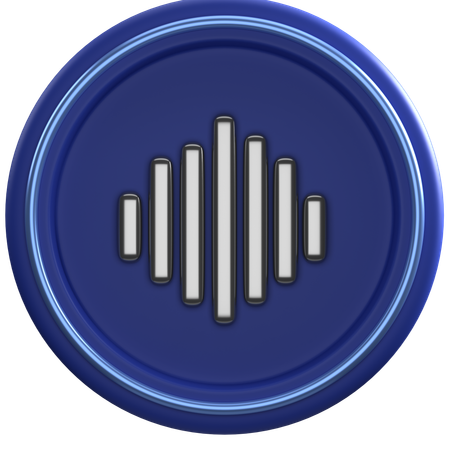 Sound Wave  3D Icon