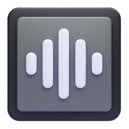 Sound Wave  3D Icon