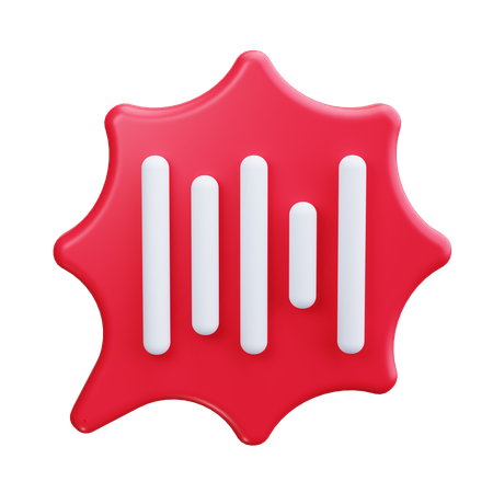 Sound waves  3D Icon