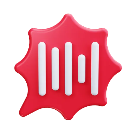 Sound waves  3D Icon