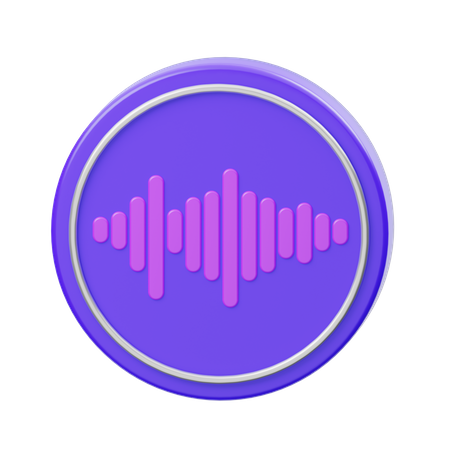 Sound Waves  3D Icon