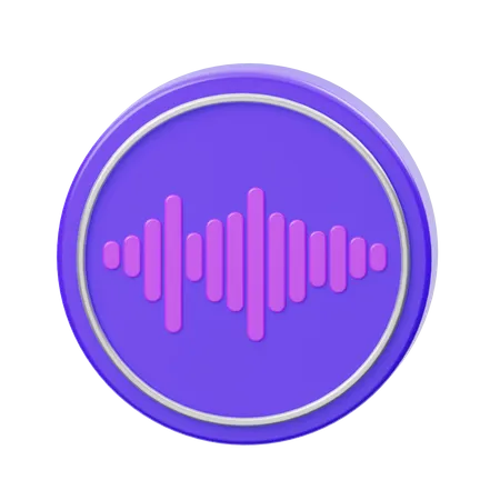 Sound Waves  3D Icon