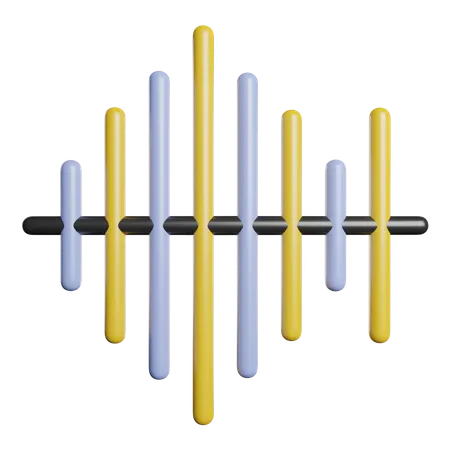 Sound Waves  3D Icon