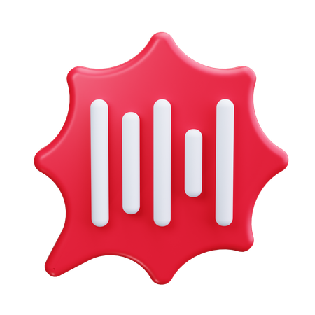 Sound waves  3D Icon