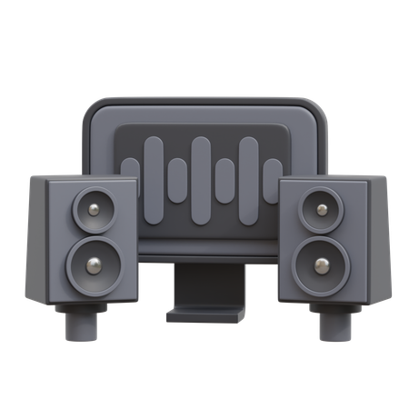 Sound Waves  3D Icon