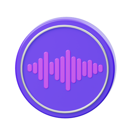Sound Waves  3D Icon