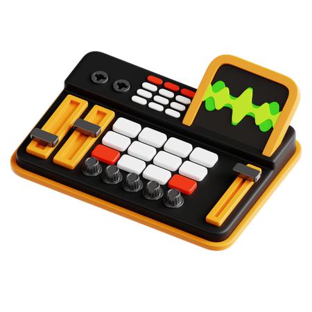 Soundboard  3D Icon