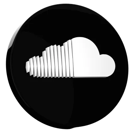 Soundcloud  3D Icon