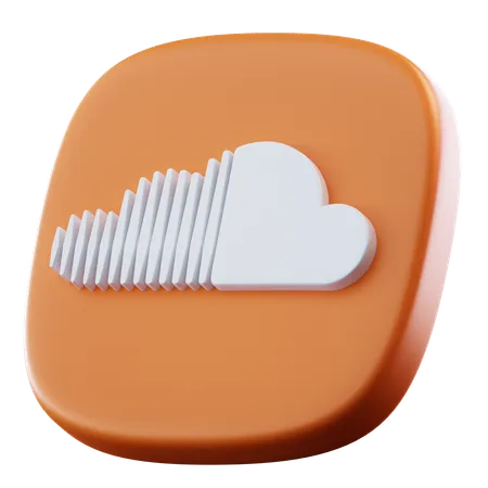 Soundcloud  3D Icon