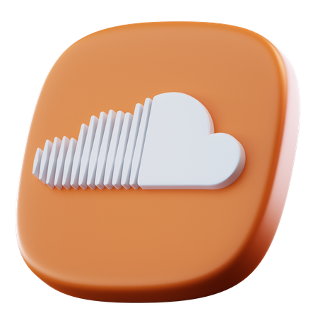 Soundcloud  3D Icon