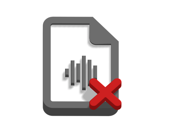 Sounddateifehler  3D Icon