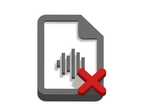 Sounddateifehler  3D Icon