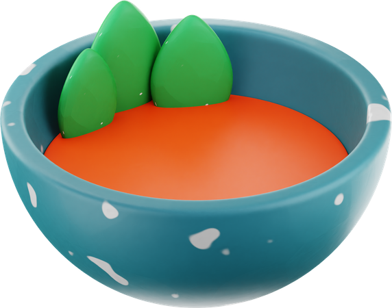 Soup Bowl  3D Illustration