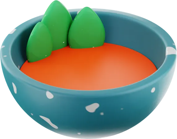 Soup Bowl  3D Illustration