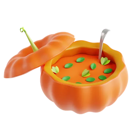 Soupe à la citrouille  3D Icon