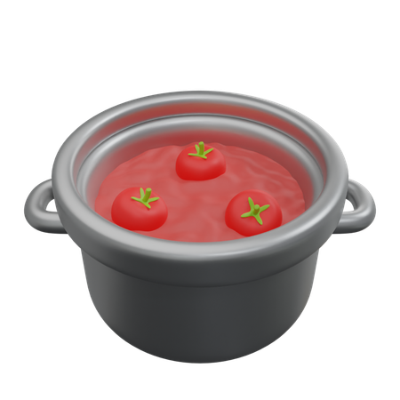 Soupe à la tomate  3D Icon