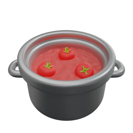 Soupe à la tomate  3D Icon